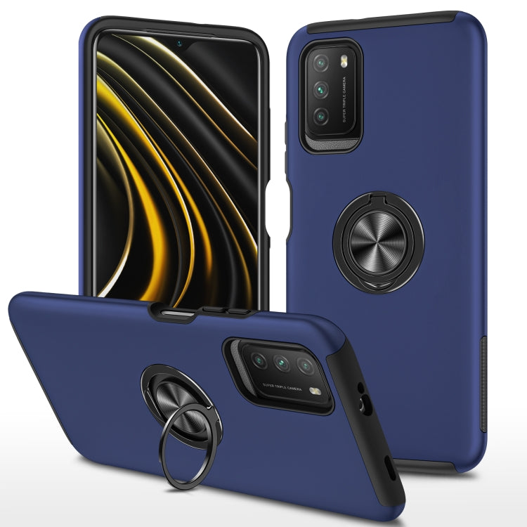 PC + TPU Shockproof Magnetic Protective Case with Invisible Ring Holder, For Xiaomi Poco M3, For Xiaomi Redmi Note9 4G, For Xiaomi Redmi 9C