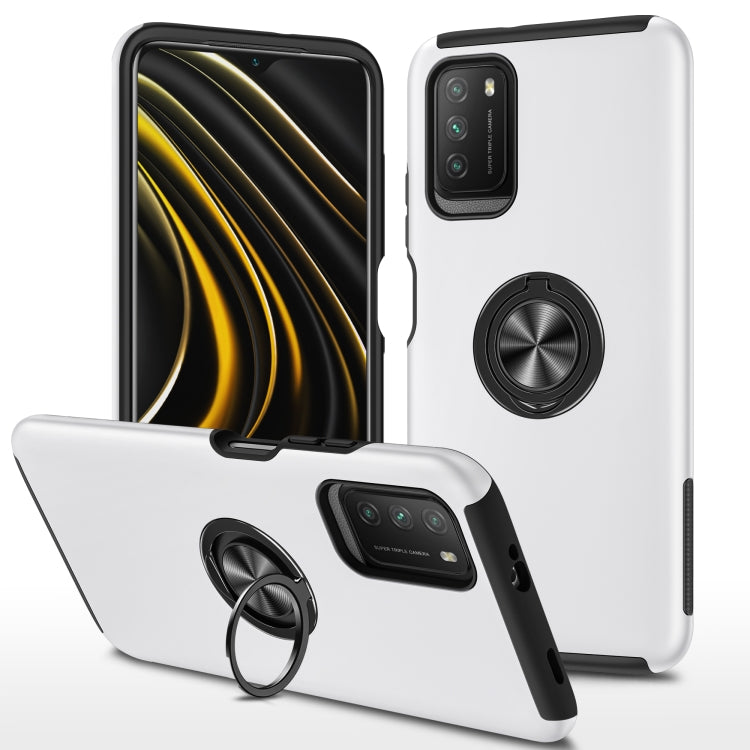 PC + TPU Shockproof Magnetic Protective Case with Invisible Ring Holder, For Xiaomi Poco M3, For Xiaomi Redmi Note9 4G, For Xiaomi Redmi 9C