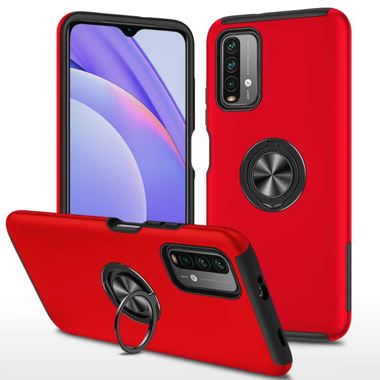 PC + TPU Shockproof Magnetic Protective Case with Invisible Ring Holder, For Xiaomi Poco M3, For Xiaomi Redmi Note9 4G, For Xiaomi Redmi 9C