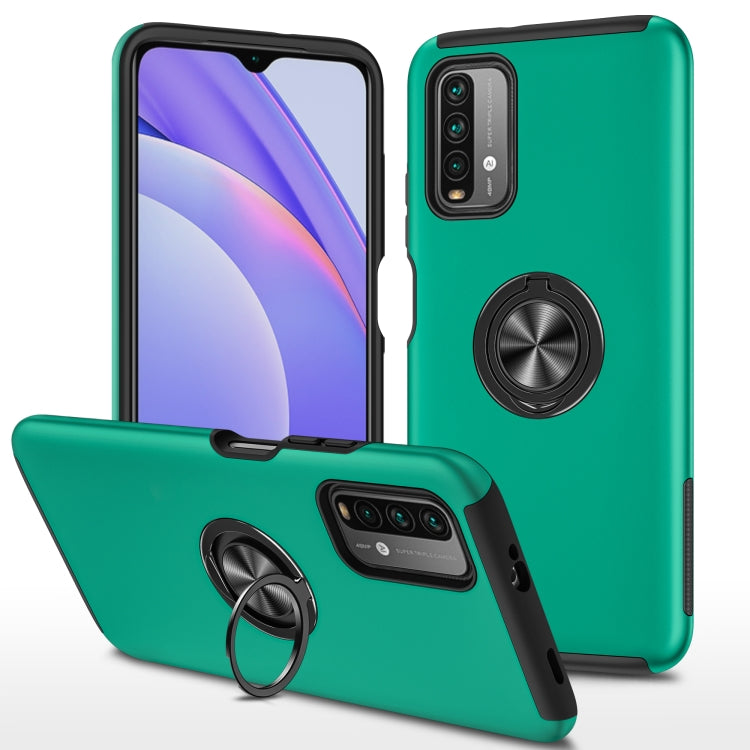 PC + TPU Shockproof Magnetic Protective Case with Invisible Ring Holder, For Xiaomi Poco M3, For Xiaomi Redmi Note9 4G, For Xiaomi Redmi 9C