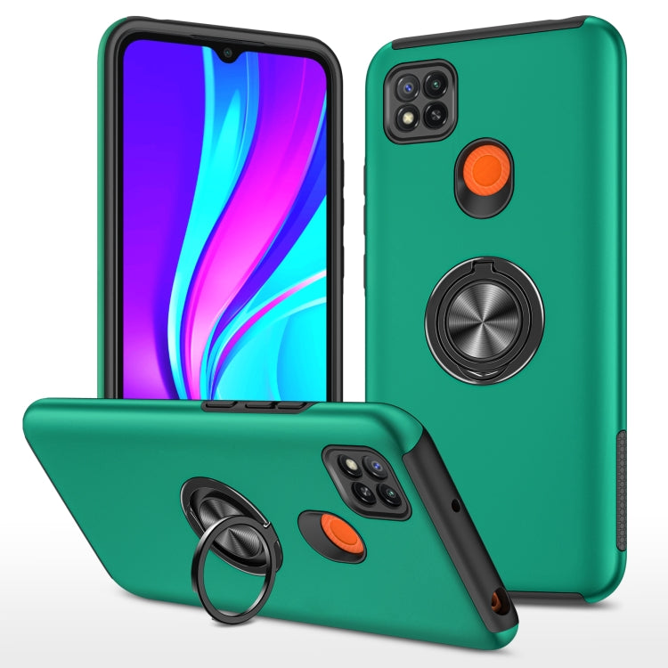 PC + TPU Shockproof Magnetic Protective Case with Invisible Ring Holder, For Xiaomi Poco M3, For Xiaomi Redmi Note9 4G, For Xiaomi Redmi 9C