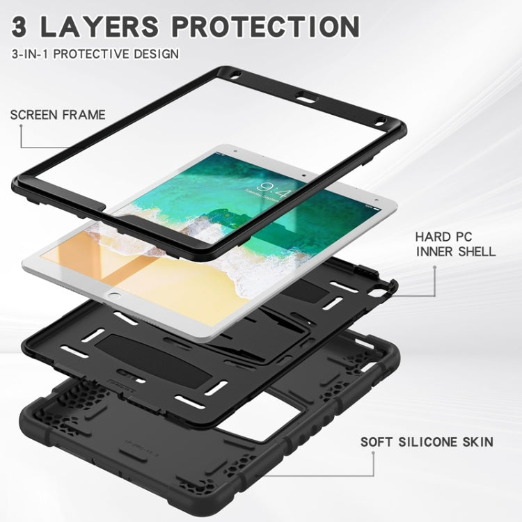 3-Layer Protection  Screen Frame + PC + Silicone Shockproof Combination Case with Holder, For iPad Pro 10.5 (2019) / (2017)