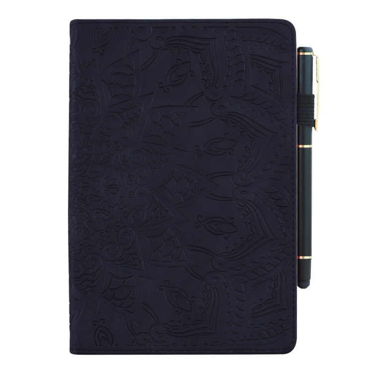 Calf Pattern Double Folding Design Embossed Leather Case with Holder & Card Slots & Pen Slot & Elastic Band, For iPad Pro 9.7 inch, For iPad 10.2 2021 / 2020 / 2019, For iPad 4 & 3 & 2, For iPad Mini 2019 & 4 & 3 & 2