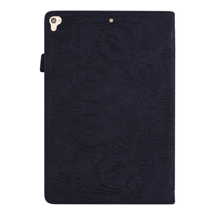 Calf Pattern Double Folding Design Embossed Leather Case with Holder & Card Slots & Pen Slot & Elastic Band, For iPad Pro 9.7 inch, For iPad 10.2 2021 / 2020 / 2019, For iPad 4 & 3 & 2, For iPad Mini 2019 & 4 & 3 & 2