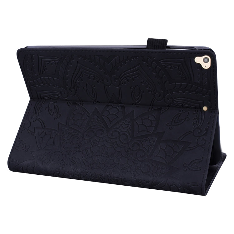 Calf Pattern Double Folding Design Embossed Leather Case with Holder & Card Slots & Pen Slot & Elastic Band, For iPad Pro 9.7 inch, For iPad 10.2 2021 / 2020 / 2019, For iPad 4 & 3 & 2, For iPad Mini 2019 & 4 & 3 & 2