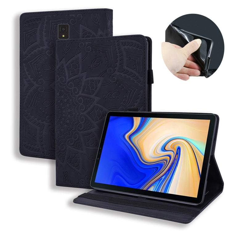 Calf Pattern Double Folding Design Embossed Leather Case with Holder & Card Slots & Pen Slot & Elastic Band, For iPad Pro 9.7 inch, For iPad 10.2 2021 / 2020 / 2019, For iPad 4 & 3 & 2, For iPad Mini 2019 & 4 & 3 & 2