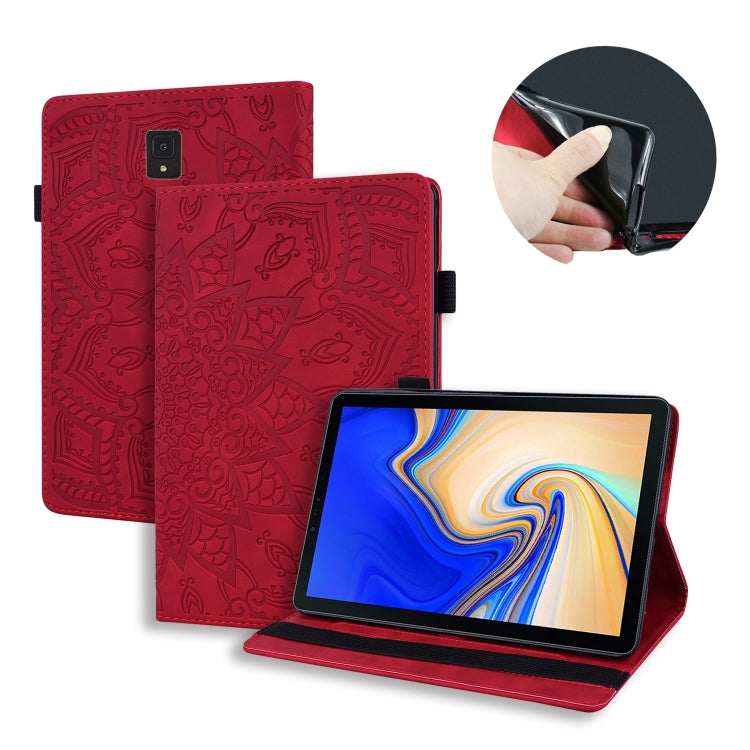 Calf Pattern Double Folding Design Embossed Leather Case with Holder & Card Slots & Pen Slot & Elastic Band, For iPad Pro 9.7 inch, For iPad 10.2 2021 / 2020 / 2019, For iPad 4 & 3 & 2, For iPad Mini 2019 & 4 & 3 & 2