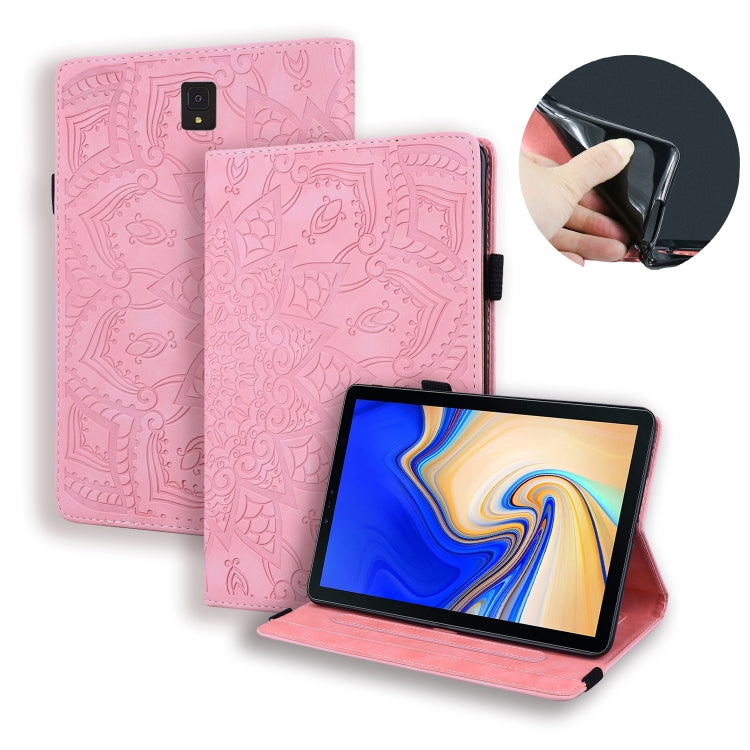 Calf Pattern Double Folding Design Embossed Leather Case with Holder & Card Slots & Pen Slot & Elastic Band, For iPad Pro 9.7 inch, For iPad 10.2 2021 / 2020 / 2019, For iPad 4 & 3 & 2, For iPad Mini 2019 & 4 & 3 & 2