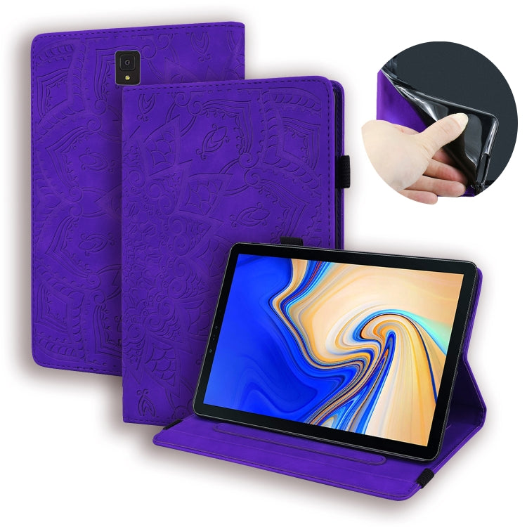 Calf Pattern Double Folding Design Embossed Leather Case with Holder & Card Slots & Pen Slot & Elastic Band, For iPad Pro 9.7 inch, For iPad 10.2 2021 / 2020 / 2019, For iPad 4 & 3 & 2, For iPad Mini 2019 & 4 & 3 & 2