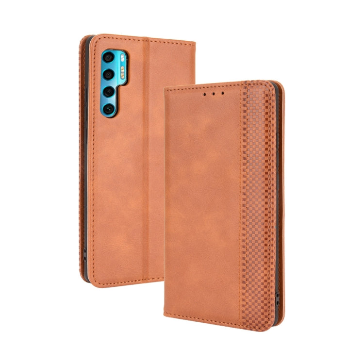 Magnetic Buckle Retro Crazy Horse Texture Horizontal Flip Leather Case with Holder & Card Slots & Photo Frame, For Motorola Moto G60 / Moto G40 Fusion, For OPPO Realme C11 2021 / Realme C20 / Realme C20a, For OPPO Reno5 A, For TCL 20 5G / 20S / 20L / 2...