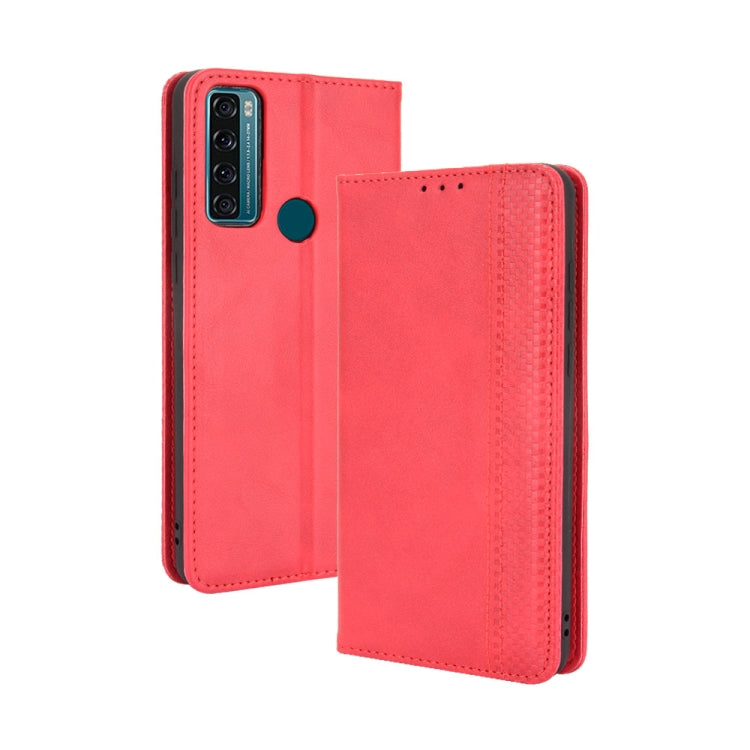 Magnetic Buckle Retro Crazy Horse Texture Horizontal Flip Leather Case with Holder & Card Slots & Photo Frame, For Motorola Moto G60 / Moto G40 Fusion, For OPPO Realme C11 2021 / Realme C20 / Realme C20a, For OPPO Reno5 A, For TCL 20 5G / 20S / 20L / 2...