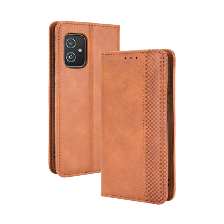 Magnetic Buckle Retro Crazy Horse Texture Horizontal Flip Leather Case with Holder & Card Slots & Photo Frame, For Fujitsu Be4 Plus F-41B, For ASUS Zenfone 8 / ZS590KS, For Nokia X10 / X20, For Ulefone Note 10, For Samsung Galaxy A22 4G