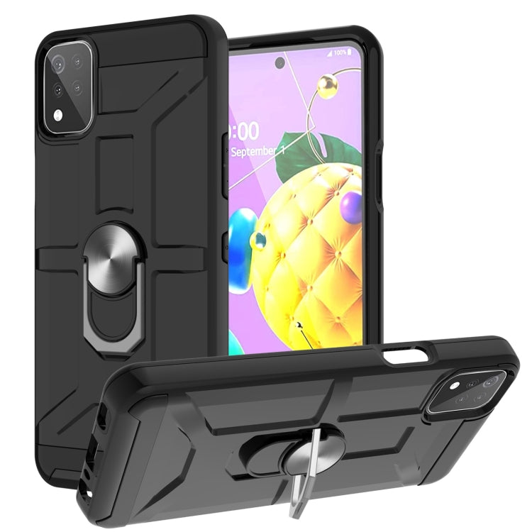 War-god Armor TPU + PC Shockproof Magnetic Protective Case with Ring Holder, For LG K53, For Motorola Moto E7 Power 2021, For Motorola Moto G 5G / One 5G Ace, For Motorola Moto G Play 2021, For Motorola Moto G Power 2021, For Motorola Moto G Stylus 2021