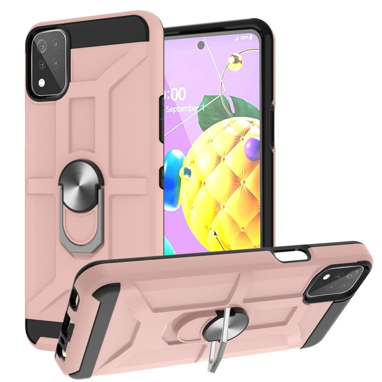 War-god Armor TPU + PC Shockproof Magnetic Protective Case with Ring Holder, For LG K53, For Motorola Moto E7 Power 2021, For Motorola Moto G 5G / One 5G Ace, For Motorola Moto G Play 2021, For Motorola Moto G Power 2021, For Motorola Moto G Stylus 2021