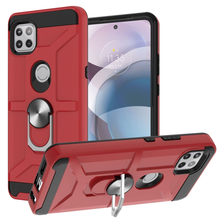 War-god Armor TPU + PC Shockproof Magnetic Protective Case with Ring Holder, For LG K53, For Motorola Moto E7 Power 2021, For Motorola Moto G 5G / One 5G Ace, For Motorola Moto G Play 2021, For Motorola Moto G Power 2021, For Motorola Moto G Stylus 2021