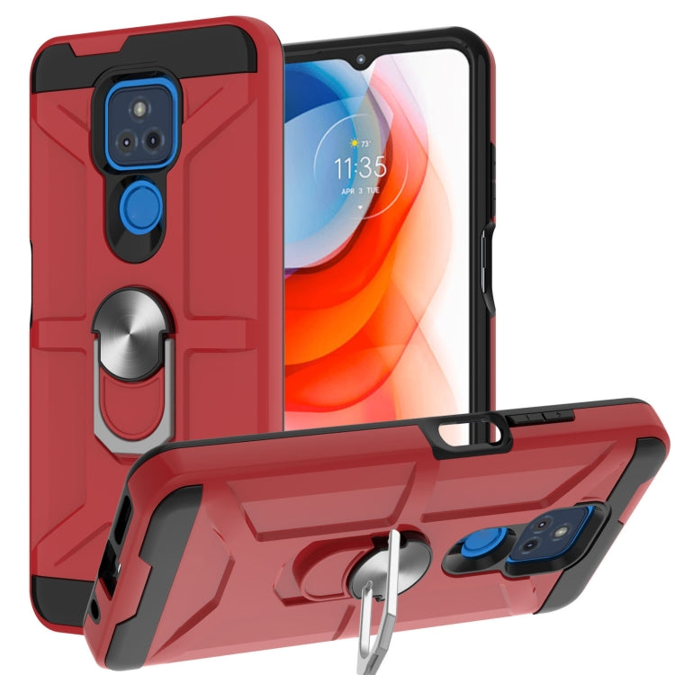 War-god Armor TPU + PC Shockproof Magnetic Protective Case with Ring Holder, For LG K53, For Motorola Moto E7 Power 2021, For Motorola Moto G 5G / One 5G Ace, For Motorola Moto G Play 2021, For Motorola Moto G Power 2021, For Motorola Moto G Stylus 2021