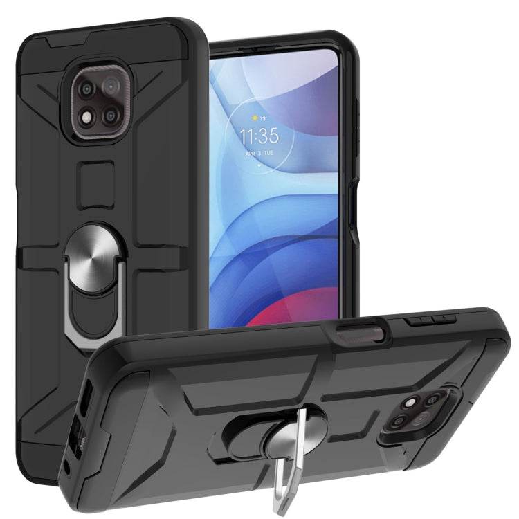 War-god Armor TPU + PC Shockproof Magnetic Protective Case with Ring Holder, For LG K53, For Motorola Moto E7 Power 2021, For Motorola Moto G 5G / One 5G Ace, For Motorola Moto G Play 2021, For Motorola Moto G Power 2021, For Motorola Moto G Stylus 2021