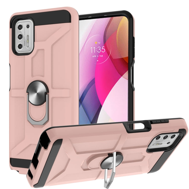 War-god Armor TPU + PC Shockproof Magnetic Protective Case with Ring Holder, For LG K53, For Motorola Moto E7 Power 2021, For Motorola Moto G 5G / One 5G Ace, For Motorola Moto G Play 2021, For Motorola Moto G Power 2021, For Motorola Moto G Stylus 2021