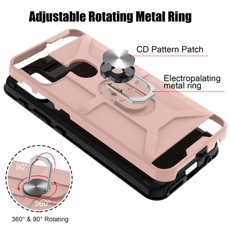 War-god Armor TPU + PC Shockproof Magnetic Protective Case with Ring Holder, For Motorola Moto G10 / G30