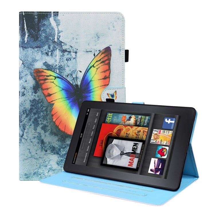 Animal Pattern Horizontal Flip Leather Case with Holder & Card Slots & Photo Frame & Sleep / Wake-up Function, For Amazon Fire HD 10 2021, For Amazon Kindle Paperwhite 4 / 3 / 2 / 1, For Amazon Kindle Fire 7, For iPad 9.7 2018 / 2017