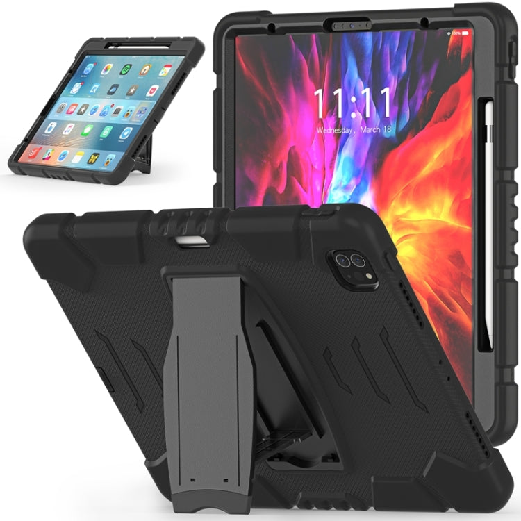 3-Layer Protection  Screen Frame + PC + Silicone Shockproof Combination Case with Holder, For iPad Pro 12.9 2022 / 2021, For iPad Pro 12.9 2020