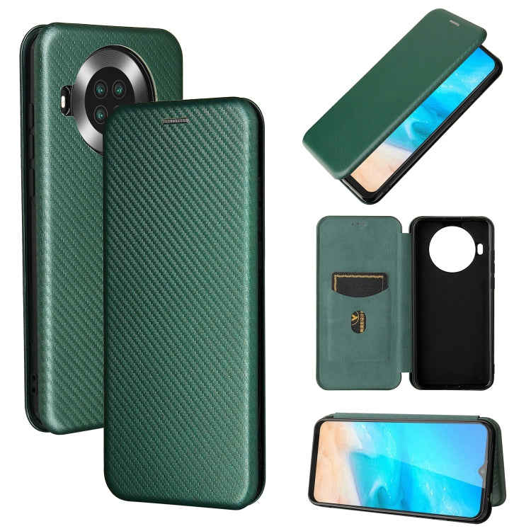 Carbon Fiber Texture Magnetic Horizontal Flip TPU + PC + PU Leather Case with Card Slot, For vivo V21, For Cubot Note 20, For Motorola Moto G60 / G40 Fusion, For Nokia 1.4, For Nokia X10, For Nokia X20