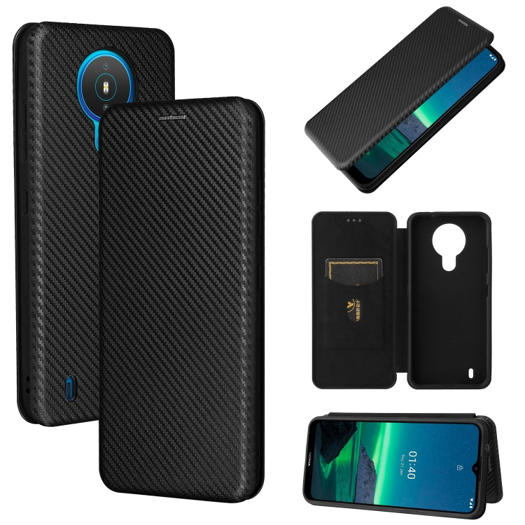 Carbon Fiber Texture Magnetic Horizontal Flip TPU + PC + PU Leather Case with Card Slot, For vivo V21, For Cubot Note 20, For Motorola Moto G60 / G40 Fusion, For Nokia 1.4, For Nokia X10, For Nokia X20