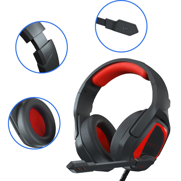 Anivia MH602 3.5mm Wired Gaming Headset with Microphone, MH602 (Black Red), MH602 (Black Blue), MH602 (Black Purple)