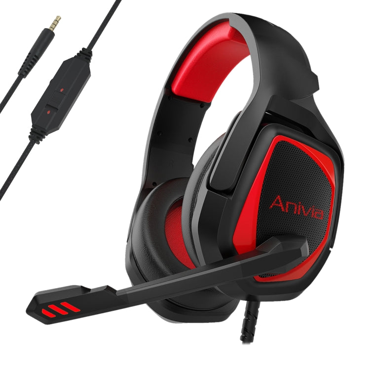 Anivia MH602 3.5mm Wired Gaming Headset with Microphone, MH602 (Black Red), MH602 (Black Blue), MH602 (Black Purple)