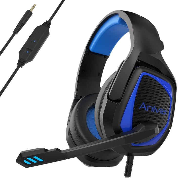 Anivia MH602 3.5mm Wired Gaming Headset with Microphone, MH602 (Black Red), MH602 (Black Blue), MH602 (Black Purple)