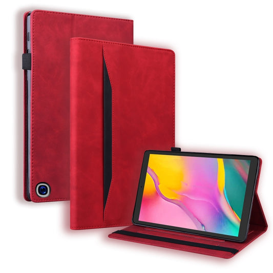 Business Shockproof Horizontal Flip Leather Case with Holder & Card Slots & Photo Frame & Pen Slot & Sleep / Wake-up Function, For Amazon Fire HD 10  / 10 Plus 2021