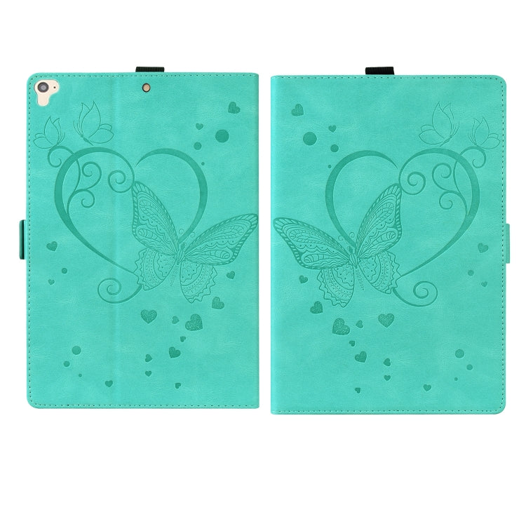 Love Butterfly Pattern Horizontal Flip Leather Case with Holder & Sleep / Wake-up Function, For iPad 9.7 (2017) (2018) / Air 2 Pro, For iPad 10.2 2021 / 2020 / 2019 / Air (2019) / 10.2 (2020), For iPad Mini 1 / 2 / 3 / 4 / 5