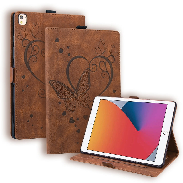 Love Butterfly Pattern Horizontal Flip Leather Case with Holder & Sleep / Wake-up Function, For iPad 9.7 (2017) (2018) / Air 2 Pro, For iPad 10.2 2021 / 2020 / 2019 / Air (2019) / 10.2 (2020), For iPad Mini 1 / 2 / 3 / 4 / 5