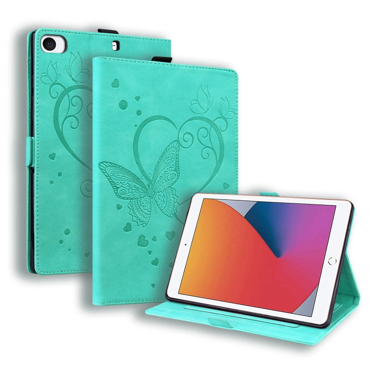 Love Butterfly Pattern Horizontal Flip Leather Case with Holder & Sleep / Wake-up Function, For iPad 9.7 (2017) (2018) / Air 2 Pro, For iPad 10.2 2021 / 2020 / 2019 / Air (2019) / 10.2 (2020), For iPad Mini 1 / 2 / 3 / 4 / 5