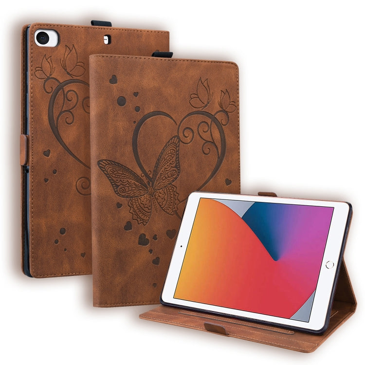 Love Butterfly Pattern Horizontal Flip Leather Case with Holder & Sleep / Wake-up Function, For iPad 9.7 (2017) (2018) / Air 2 Pro, For iPad 10.2 2021 / 2020 / 2019 / Air (2019) / 10.2 (2020), For iPad Mini 1 / 2 / 3 / 4 / 5