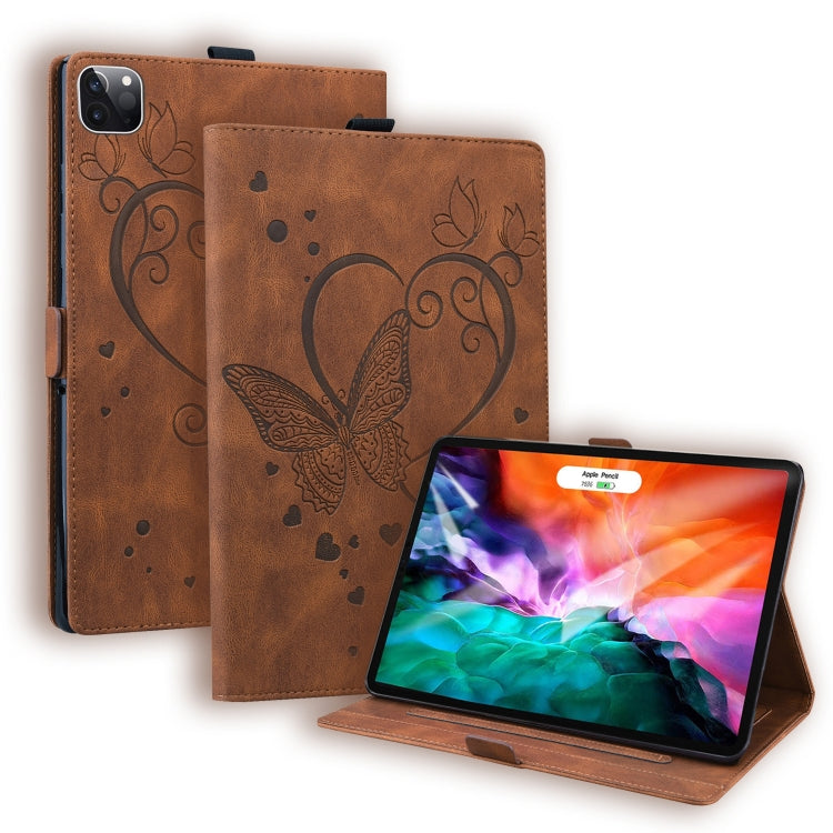 Love Butterfly Pattern Horizontal Flip Leather Case with Holder & Sleep / Wake-up Function, For iPad 9.7 (2017) (2018) / Air 2 Pro, For iPad 10.2 2021 / 2020 / 2019 / Air (2019) / 10.2 (2020), For iPad Mini 1 / 2 / 3 / 4 / 5