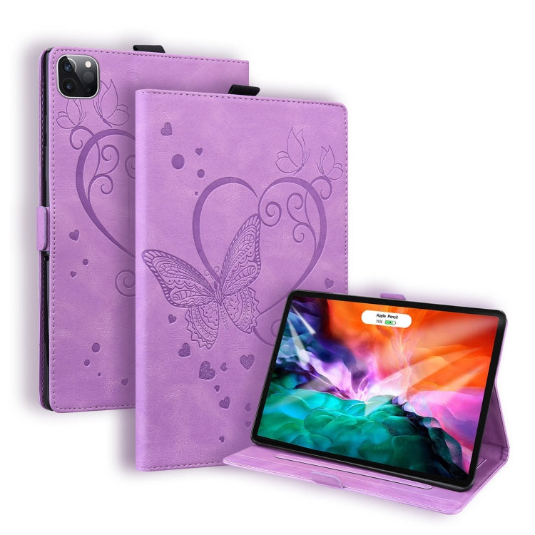 Love Butterfly Pattern Horizontal Flip Leather Case with Holder & Sleep / Wake-up Function, For iPad 9.7 (2017) (2018) / Air 2 Pro, For iPad 10.2 2021 / 2020 / 2019 / Air (2019) / 10.2 (2020), For iPad Mini 1 / 2 / 3 / 4 / 5