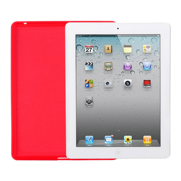 Solid Color Liquid Silicone Dropproof Full Coverage Protective Case, For iPad 4 / 3 / 2