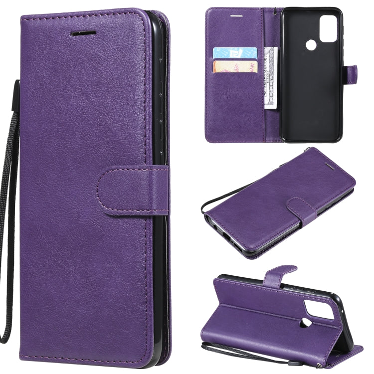 Solid Color Horizontal Flip Protective Leather Case with Holder & Card Slots & Wallet & Photo Frame & Lanyard, For Motorola Moto G50, For Motorola Moto G60 / G40 Fusion, For Motorola Moto E7 Power, For Motorola Edge S 4G, For Motorola Moto G Play 2021