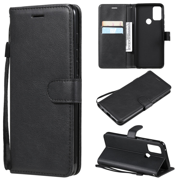 Solid Color Horizontal Flip Protective Leather Case with Holder & Card Slots & Wallet & Photo Frame & Lanyard, For Motorola Moto G50, For Motorola Moto G60 / G40 Fusion, For Motorola Moto E7 Power, For Motorola Edge S 4G, For Motorola Moto G Play 2021