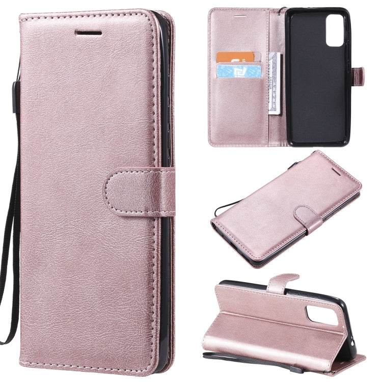 Solid Color Horizontal Flip Protective Leather Case with Holder & Card Slots & Wallet & Photo Frame & Lanyard, For Motorola Moto G50, For Motorola Moto G60 / G40 Fusion, For Motorola Moto E7 Power, For Motorola Edge S 4G, For Motorola Moto G Play 2021