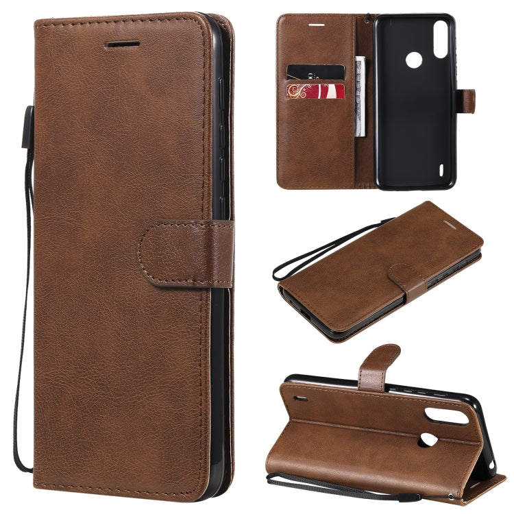 Solid Color Horizontal Flip Protective Leather Case with Holder & Card Slots & Wallet & Photo Frame & Lanyard, For Motorola Moto G50, For Motorola Moto G60 / G40 Fusion, For Motorola Moto E7 Power, For Motorola Edge S 4G, For Motorola Moto G Play 2021