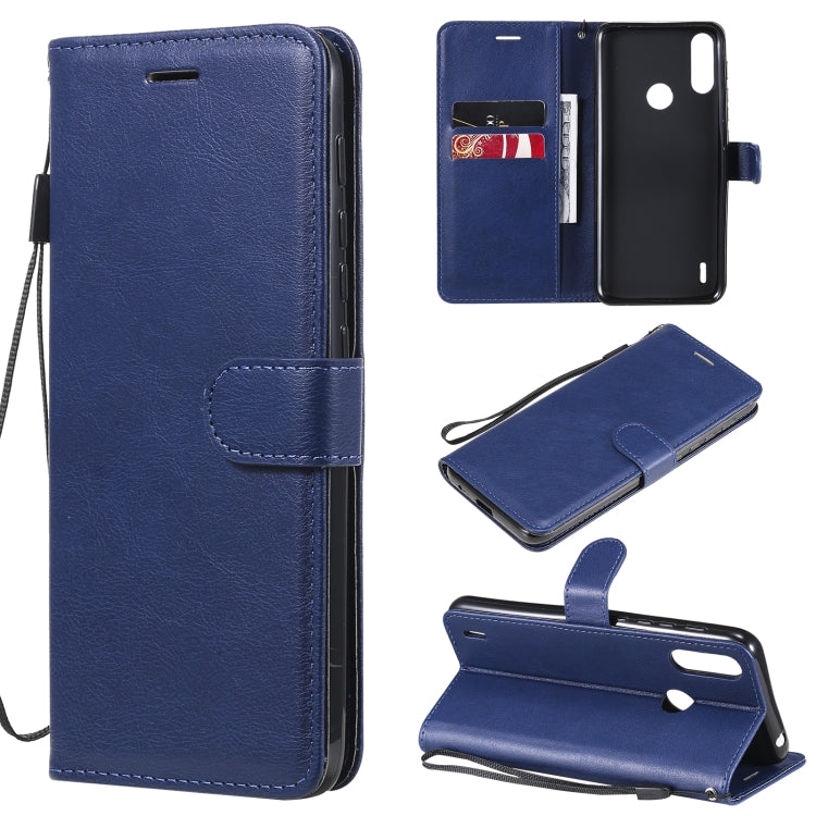 Solid Color Horizontal Flip Protective Leather Case with Holder & Card Slots & Wallet & Photo Frame & Lanyard, For Motorola Moto G50, For Motorola Moto G60 / G40 Fusion, For Motorola Moto E7 Power, For Motorola Edge S 4G, For Motorola Moto G Play 2021