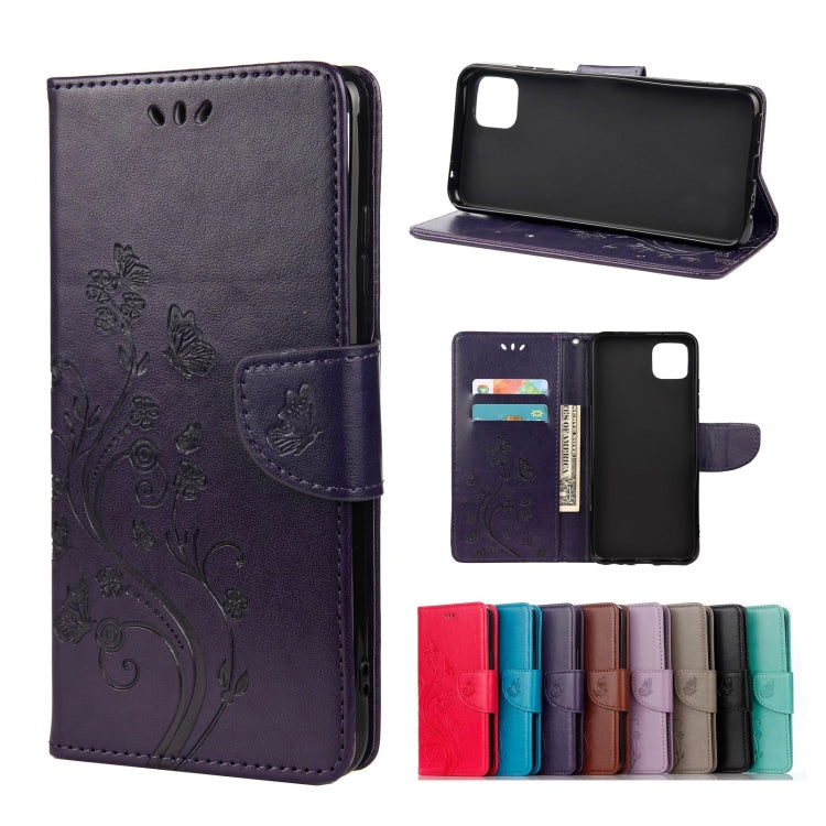 Butterfly Flower Pattern Horizontal Flip Leather Case with Holder & Card Slots & Wallet, For Samsung Galaxy A22 5G, For Sony Xperia 10 III, For Xiaomi Mi 11