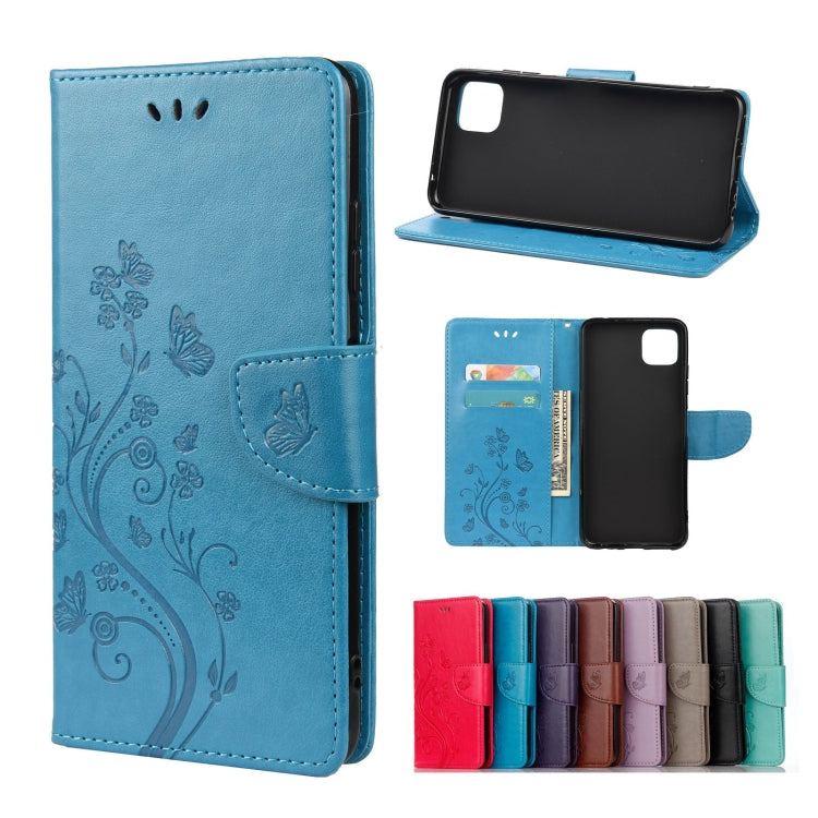 Butterfly Flower Pattern Horizontal Flip Leather Case with Holder & Card Slots & Wallet, For Samsung Galaxy A22 5G, For Sony Xperia 10 III, For Xiaomi Mi 11