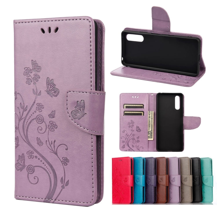 Butterfly Flower Pattern Horizontal Flip Leather Case with Holder & Card Slots & Wallet, For Samsung Galaxy A22 5G, For Sony Xperia 10 III, For Xiaomi Mi 11