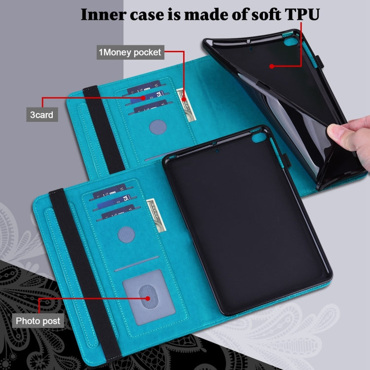 Lace Flower Embossing Pattern Horizontal Flip Leather Case with Holder & Card Slots & Wallet & Photo Frame & Sleep / Wake-up Function, For iPad 9.7 2018 / 9.7  2017 / Air 2 / Air, For iPad mini  2019 / 4 / 3 / 2 / 1, For iPad Pro 10.5 2017 / 10.2 2019