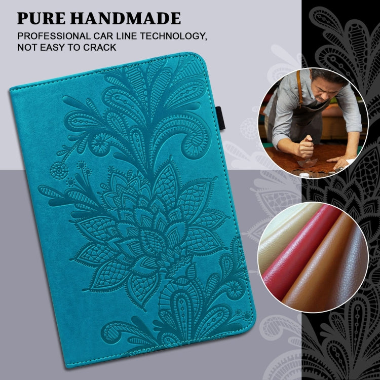 Lace Flower Embossing Pattern Horizontal Flip Leather Case with Holder & Card Slots & Wallet & Photo Frame & Sleep / Wake-up Function, For iPad 9.7 2018 / 9.7  2017 / Air 2 / Air, For iPad mini  2019 / 4 / 3 / 2 / 1, For iPad Pro 10.5 2017 / 10.2 2019