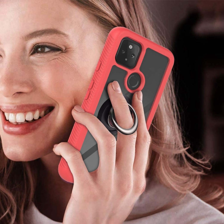 Starry Sky Solid Color Series Shockproof PC + TPU Protective Case with Ring Holder & Magnetic Function