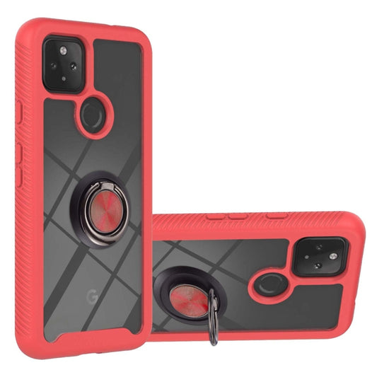 Starry Sky Solid Color Series Shockproof PC + TPU Protective Case with Ring Holder & Magnetic Function